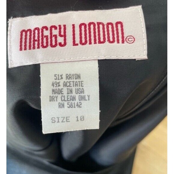 Maggie London Y2K Sheath Dress 10 Black Snake Mini Club Acetate Goth Witch NWT - Picture 5 of 8
